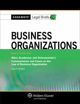 Paperback Business Organizations, Keyed to Allen, Kraakman, and Subramanian Book