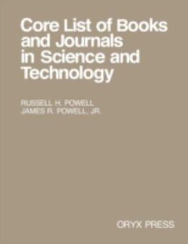 Paperback Core List of Books and Journals in Science and Technology Book