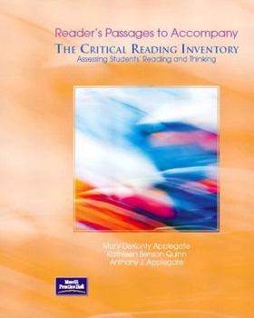 Paperback Readers Passages: Assessing Student Reader Passages Book
