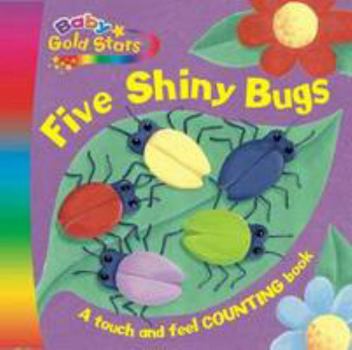 Board book Baby Gold Stars Fabric Die-Cut Board: Five Shiny Bugs Book