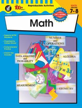 Paperback The 100+ Series Math, Grades 7 - 8 Book