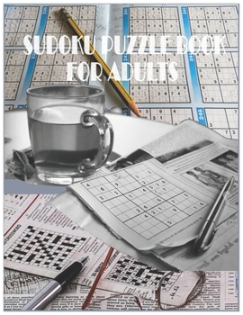 Paperback Sudoku Puzzle Book for Adults: Easy Sudoku Puzzzle Book