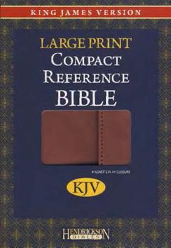 Imitation Leather Large Print Compact Reference Bible-KJV-Magnetic Closure [Large Print] Book