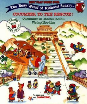 Hardcover Cucumber to the Rescue: Cucumber in Machu Picchu, Flying Noodles, Board Book, Lift-The-Flap Book
