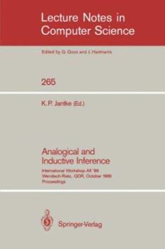 Paperback Analogical and Inductive Inference: International Workshop Aii'86 Wendisch-Rietz, Gdr, October 6-10, 1986, Proceedings Book