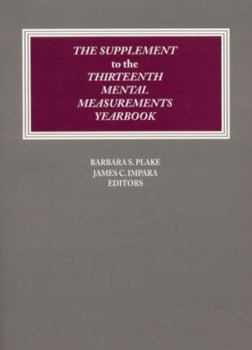 Paperback The Supplement to the Thirteenth Mental Measurements Yearbook Book