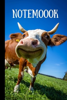 Paperback Notemoook: Happy & Funny Cow Notebook, Cow Lovers Gifts, (6"X9") Book