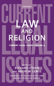 Hardcover Law and Religion: Current Legal Issues Volume 4 Book