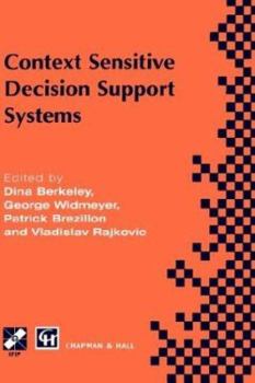Hardcover Context-Sensitive Decision Support Systems Book