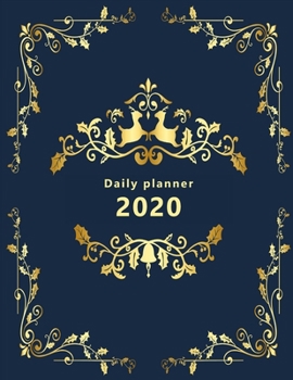 Paperback Daily Planner 2020: Large, 1 day per page. Daily Schedule, Goals, To-Dos, Assignments and Tasks. Includes Gratitude section, Meal planner, Book