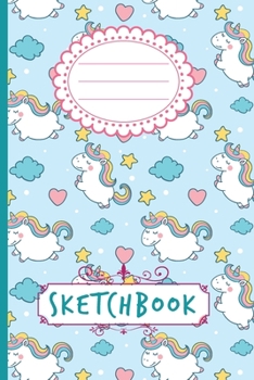 Paperback Sketchbook: Cute Unicorn Sketchbook for Girl Book