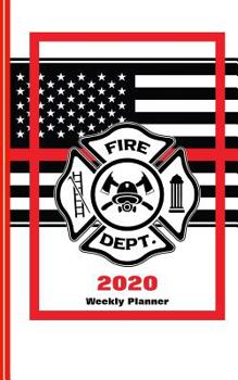 Paperback American Fire Fighter: Thin Red Line Diary Weekly Spreads January to December Book