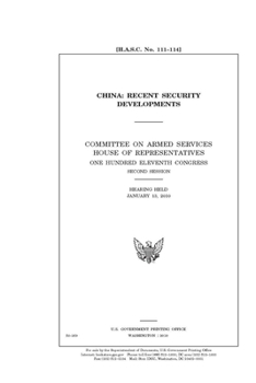 Paperback China: recent security developments Book