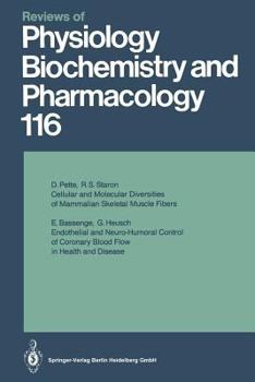 Paperback Reviews of Physiology, Biochemistry and Pharmacology: Volume: 116 Book