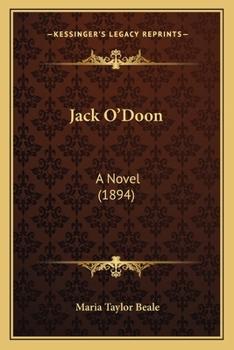 Paperback Jack O'Doon: A Novel (1894) Book