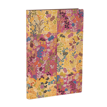 Misc. Kara-Ori Pink MIDI Lined Softcover Journal, 176pg, 100gsm by Paperblanks (Japanese Kimono) Book