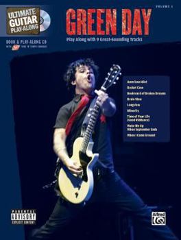 Paperback Ultimate Guitar Play-Along Green Day: Play Along with 9 Great-Sounding Tracks (Authentic Guitar Tab), Book & CD Book