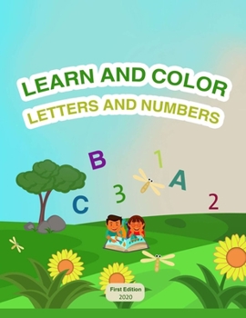 Paperback Learn and color letters and numbers Book