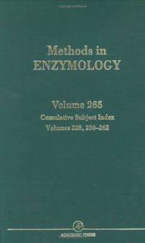 Hardcover Cumulative Subject Index, Volumes 228, 230-262 (Volume 265) (Methods in Enzymology, Volume 265) Book