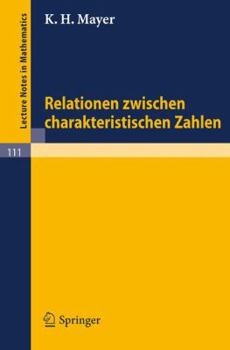 Paperback Relationen Zwischen Charakteristischen Zahlen [German] Book