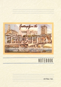 Vintage Lined Notebook Greetings from Tri-Cities