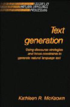 Text Generation (Studies in Natural Language Processing) - Book  of the Studies in Natural Language Processing
