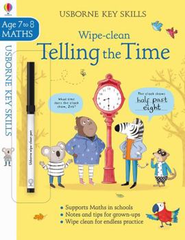 Paperback Wipe-clean Telling the Time 7-8 (Key Skills) Book