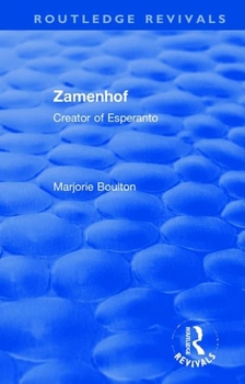 Hardcover Zamenhof: Creator of Esperanto Book