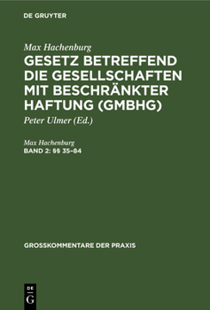 Hardcover (§§ 35-84) [German] Book