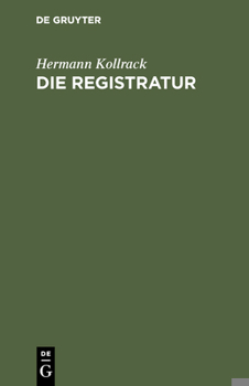 Hardcover Die Registratur [German] Book