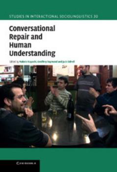 Hardcover Conversational Repair and Human Understanding Book