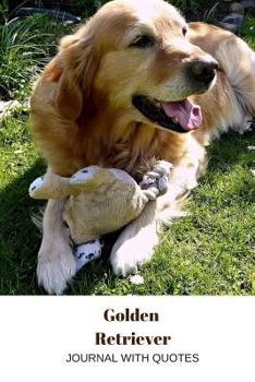 Paperback Golden Retriever Journal: Journal with positive quotes Book