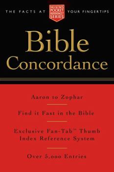 Paperback Pocket Bible Concordance: Nelson's Pocket Reference Series Book
