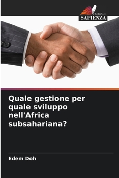 Paperback Quale gestione per quale sviluppo nell'Africa subsahariana? [Italian] Book