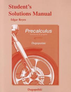 Paperback Student's Solutions Manual for Precalculus: Functions and Graphs Book