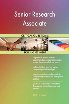 Paperback Senior Research Associate Critical Questions Skills Assessment Book