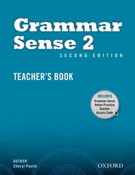 Paperback Grammar Sense 2 Teacher's Book with Online Practice Access Code Card Book