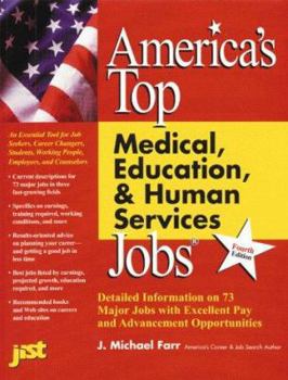 Paperback America's Top Medical, Education, & Human Services Jobs Book