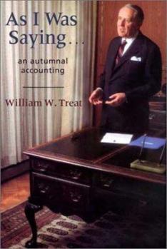 Hardcover As I Was Saying: An Autumnal Accounting Book
