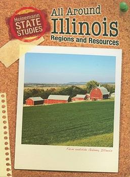 Paperback All Around Illinois: Regions and Resources Book