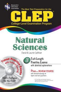 CLEP Natural Sciences w/ TestWare CD - Book  of the REA CLEP Test Preps