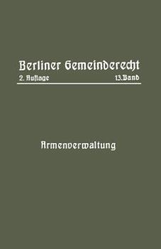 Paperback Armenverwaltung [German] Book