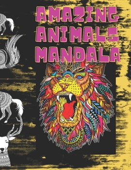 Paperback Amazing Animals Mandala Book