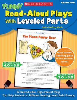 Paperback Funny Read-Aloud Plays with Leveled Parts, Grades 4-6 Book