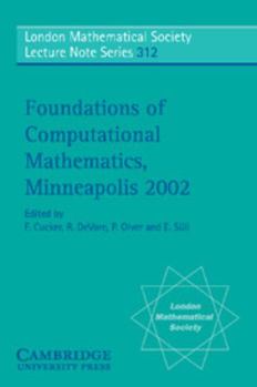 Paperback Foundations of Computational Mathematics, Minneapolis 2002 Book