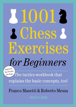 Hardcover 1001 Chess Exercises for Beginners: Second Edition Book