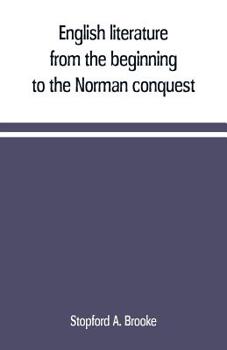 Paperback English literature, from the beginning to the Norman conquest Book