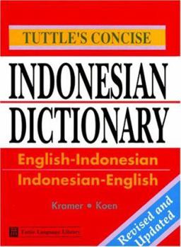 Paperback Tuttle's Concise Indonesian Dictionary: English-Indonesian Indonesian-English Book