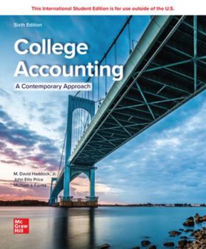 Paperback College Accounting (A Contemporary Approach) ISE (Paperback) Book