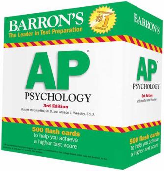 Cards Barron's AP Psychology Flash Cards Book